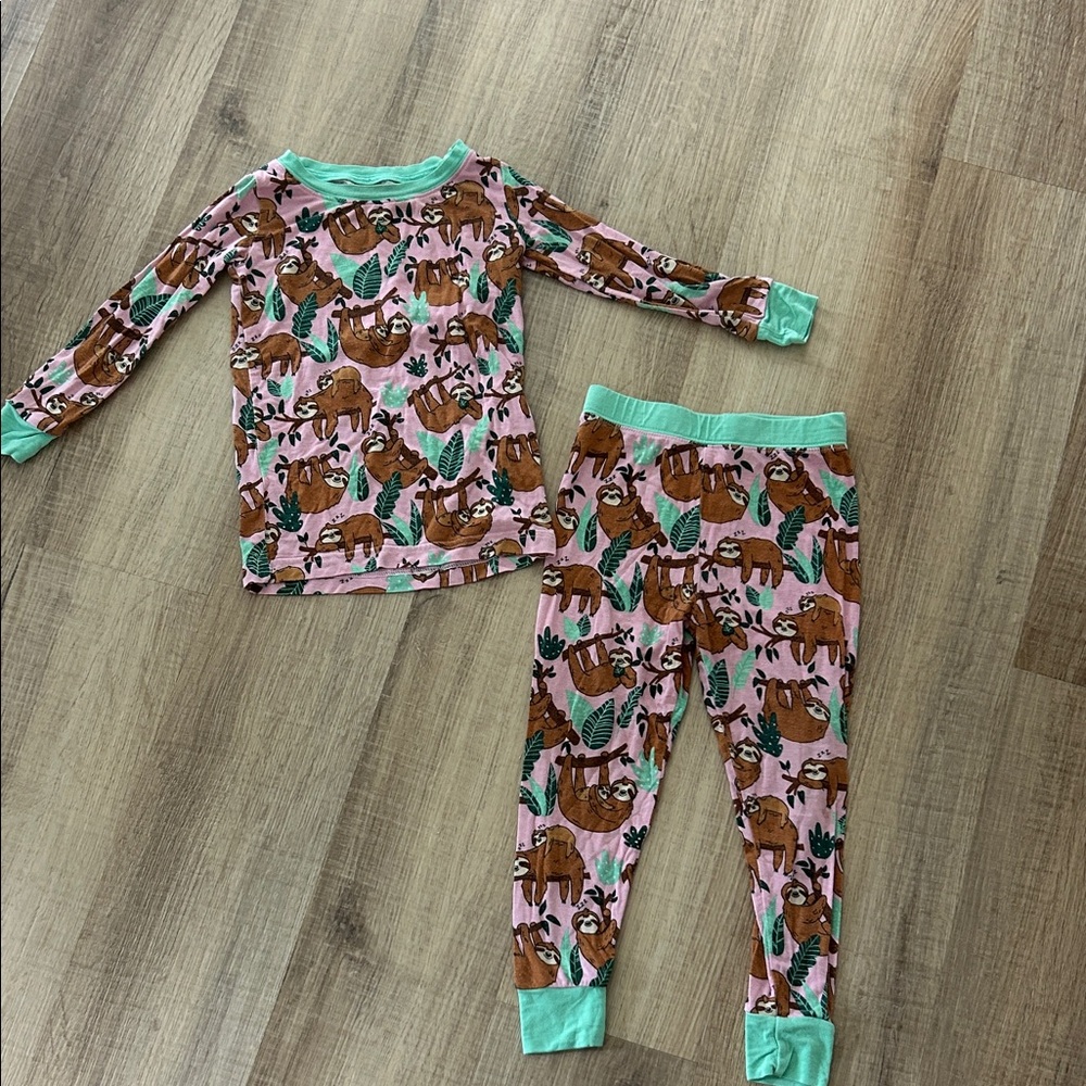 Little Sleepies pink sleepy sloth 18-24 Months